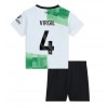 Baby Fußballbekleidung Liverpool Virgil van Dijk #4 Auswärtstrikot 2023-24 Kurzarm (+ kurze hosen)